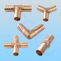 ஐ﹍ஐ Brass Barb Pipe Fitting 2 3 4 way connector For 4mm 5mm 6mm 8mm 10mm 12mm 16mm 19mm hose copper Pagoda Water Tube Fittings