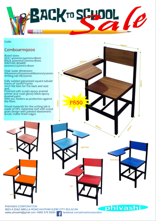 School chair training chair desk chairs writing tab Armchair