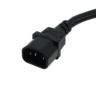 ：“{》 Wholesale 1Pcs Single C14 To Dual C13 5-13R Short Power Y Type Splitter Adapter Cable Cord 35Cm