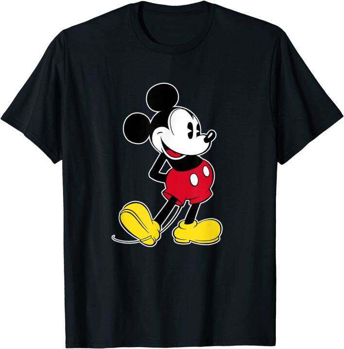 Disneys Mickeys Mouse Classic Pose T-shirt for Men and Women Adults Tee ...