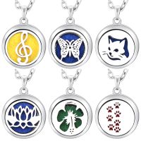 New Musical Note Aromatherapy Locket Necklace Diffuser Jewelry Pendant