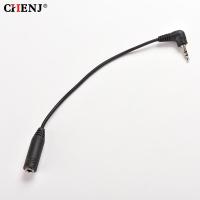 2.5mm Right Angle Male Plug to 3.5mm Female Jack Stereo AUX Audio TRS Socket DC Power Adapter Converter Cable 15.5CM Length