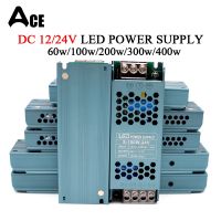 ☂☃♝ Ultra Thin LED Power Supply DC 12V 24V Lighting Transformers 60W 100W 200W 300W 400W AC190-240V Converter Driver for Strips