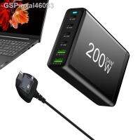 USB Gxal46093 C ที่ชาร์จ200W 6-พอร์ตแท่นชาร์จเดสก์ทอปมัลติฟังก์ชันฮับสำหรับ