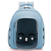 2021 New Space Capsule Pet Backpack Front Zipper Transparent Side Opening Cat Dog Bag Pet Carrying Bag Comfortable &amp; Breathable