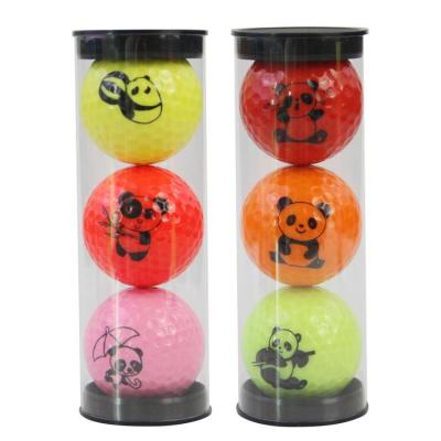 Panda Golf Balls 3PCS Funny Novelty Golfballs Novelty Golf Stuff Portable Golfballs Creative Golfer Gift Golf Accessories for All Golfers Men &amp; Women Backyard Games everyone