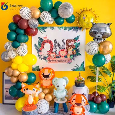 Cartoon Animal Foil Balloons squirrel Ballon Fox Globos Air balloon Birthday party decorations Kids hedgehog Inflatable toys Balloons