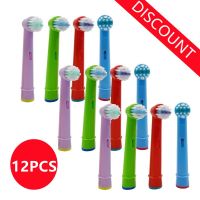 DDFHLPJ-12pcs Replacement Kids Children Tooth Brush Heads For Oral B Eb-10a Pro-Health Stages Electric Toothbrush Oral Care 3d Excel