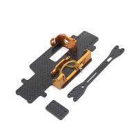 Carbon Fiber Chassis with Metal Battery Mount Mount for Wltoys 284131 K969 K989 K999 P929 1/28 RC Car Upgrade Parts