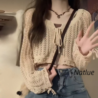 Natlux เสื้อกันหนาว ผญ เสื้อแขนยาว เสื้อกันหนาว ทันสมัย คลาสสิค สไตล์ สไตล์ WMY2392U4Z 38Z230921