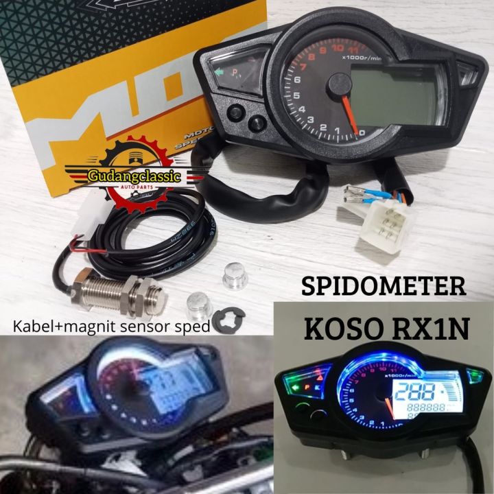 Speedometer Koso Rx1n Spido Rx 1 Digital Spidometer Custom Universal