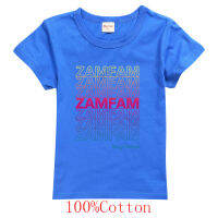 ZAMFAM ลำลองเสื้อยืดเสื้อยืดคอกลมหลวมสบายๆเด็กหญิงเด็กชายหลวม0000