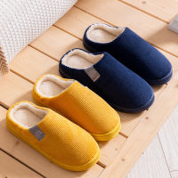 Winter Home Slippers Uni Cartoon Cat Shoes Non-slip Soft Winter Warm House Slippers Indoor Bedroom Couples Floor Shoes