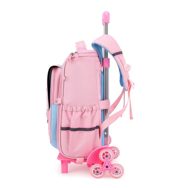 high-end-muji-original-primary-school-students-trolley-school-bag-dual-purpose-boys-and-girls-grades-1-23-6-large-capacity-load-reducing-ridge-protection-drag-box-for-climbing-stairs