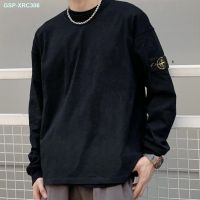 Stone Island STONE Basic Style Retro Long-Sleeved T-Shirt Badge Washed Old Loose Sweater Men And Women Couples With The Same Paragraph