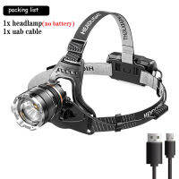 USB Rechargeable Headlamp Flashlight P50 Outdoor Night Fishing Long-lasting Battery Outdoor 18650 Rechargeable escopic Zoom