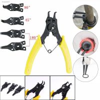 ☋❍ 4 in 1 Multi Snap Ring Pliers Circlip Combination Retaining Clip Gadget Puller Springs Multitool Pliers Set