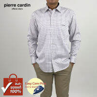 Pierre Cardin เสื้อเชิ้ตแขนยาว Easy Care Plus รีดง่ายยับยาก Basic Fit รุ่นมีกระเป๋า ผ้า Cotton 100% [RCC7899-VI]