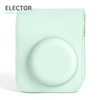 Elector สำหรับ Instax Mini 12เคสป้องกัน PU กระเป๋าเดินทางพร้อมสายคล้องไหล่