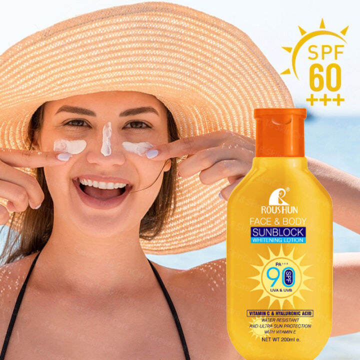 200ML Face and body sunscreen SPF90+pa+++ UV Skin Protection Cream 50ml