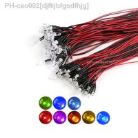 20PCS/LOT 3mm LED 12V 20cm Pre-wired White Red Green Blue Yellow Diode Lamp Decoration Light Emitting Diodes Pre-soldered