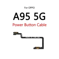 10PCS / Lot สําหรับ OPPO A95 5G สวิตช์ปุ่มเพาเวอร์ระดับเสียงปุ่มปิดเสียงเปิด / ปิดสายดิ้น