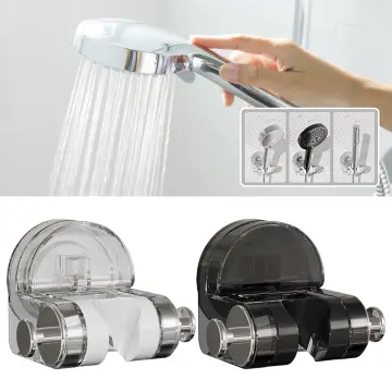 Adjustable Shower Head Holder Suction Cup Bracket Integrated Bathroom Wall  Mount
