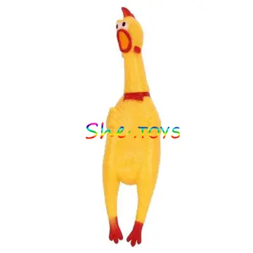 5pcs Ornament Slingshot Chicken Rubber Chicken Flick Chicken