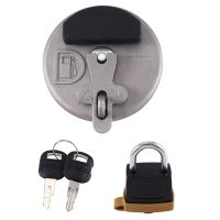 Replacement Accessories Locking Fuel Tank Cap with Padlock 7X7700 for Caterpillar CAT Dozer Excavator D6R D5C 311D 312D 320D 321D 323D Gray