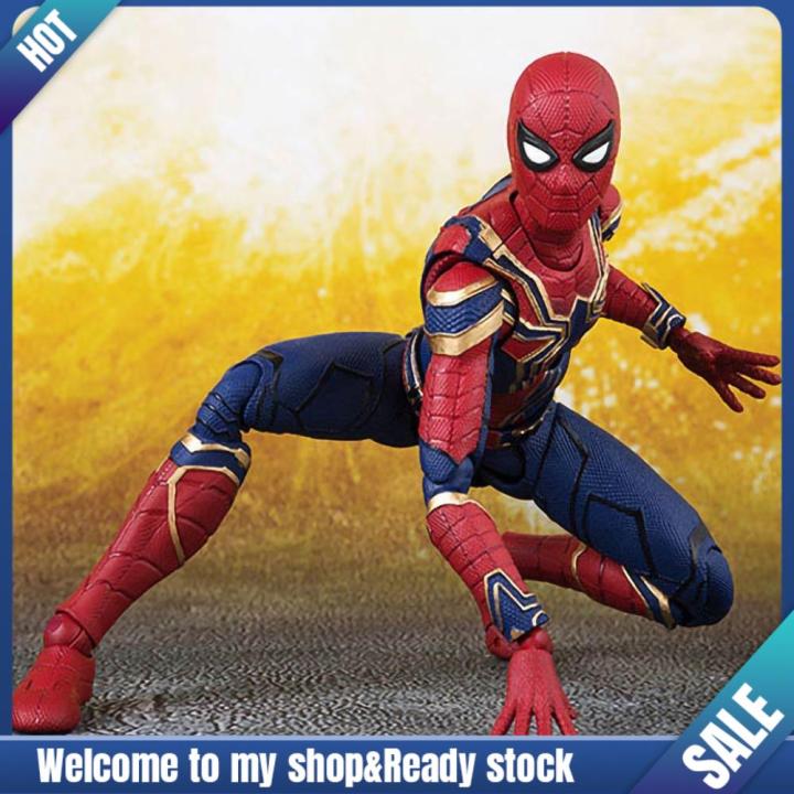 Hot Sale】  Avengers Infinity War Spiderman Action Figure Model for  Kids Boys Đồ chơi Quà tặng Trang trí nội thất 