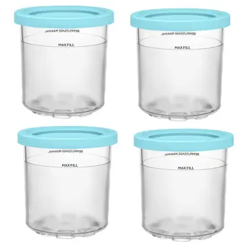 NEW Cream Containers with Lids Ice Cream Pints Cup Storage Jars For Ninja  Creami