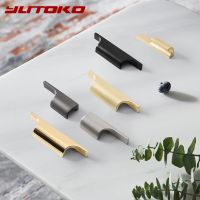 [HOT NNQJKYIYWHG 512] YUTOKO Modern Gold Black Kitchen Handle Drawer Knobs Cabinet Pulls Closet Dresser Wardrobe Furniture Handle Door Hardware