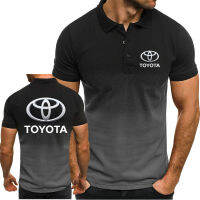 TOYOTA เสื้อโปโลแขนสั้นคุณภาพดีใส่ออกกําลังกายสําหรับบุรุษ