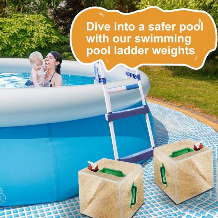 2pcs-pool-ladder-weights-20l-sandbags-for-above-ground-pool-foldable-waterproof-sandbags-for-swimming-pool-ladder