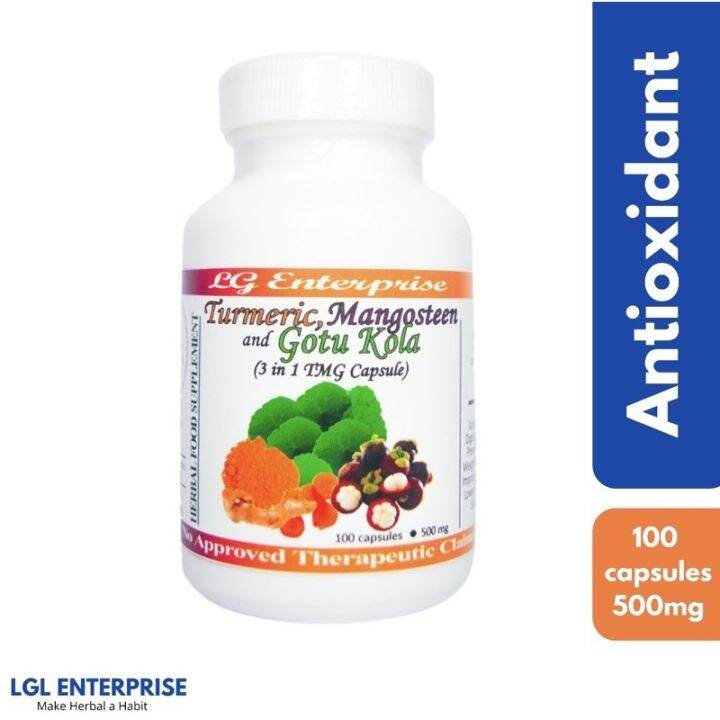 Turmeric Mangosteen and Gotu Kola AntiInflammatory capsules x 500mg