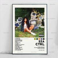 {KUT Department Store} C040ใหม่ SZA CTRL วันดีเพลงอัลบั้มปกดาวผ้าใบจิตรกรรมโปสเตอร์และภาพพิมพ์ผนังรูปภาพศิลปะสำหรับห้องนั่งเล่นบ้านประดับห้อง