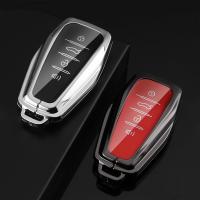 ﺴ∏ TPU Zinc Alloy Car Key Case Cover For Geely Azkarra FY11 Atlas Pro Boyue NL3 EC7 EX7 Emgrand GS X6 X7 SUV GT GC9 Borui SUV GT