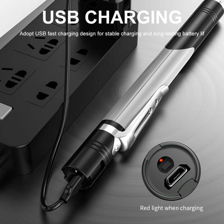 cuguu-มินิ-led-ทำงานไฟฉายแสงที่แข็งแกร่ง-usb-ชาร์จมัลติฟังก์ชั่คลิปปากกาแสงการตรวจสอบแสงทำงานเครื่องมือซ่อมแซมรถยนต์ไฟฉายโคมไฟ