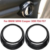 2PCS Carbon Fiber Car Door Handle Cover Trim For BMW MINI Cooper 3DR F56 F57 Car Interior Door Handles