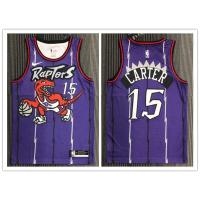 Hot 【hot pressed】nba jersey Toronto Raptors No.15 Carter purple basketball jersey