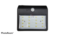 โคมไฟติดผนัง ชนิด LED 16 หลอด พร้อมโซล่าเซลล์ และเซ็นเซอร์ IP64 (0419)