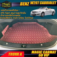 Benz W207 Cabriolet 2010-2016 (เฉพาะถาดท้ายรถแบบ A ) ถาดท้ายรถ Benz W207 E250 E200 E220 E350 พรม6D VIP Magic Carmat