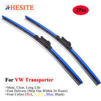 2020 Colorful Frameless Wiper Blades For VW Transporter T3 T4 T5 T6 From 2003 To 2020 Red Blue Yellow Black Wipers 24"