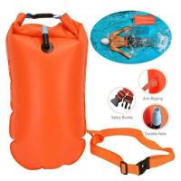 PVC ว่ายน้ำความปลอดภัย Buoy Float ถุงลมนิรภัย Tow Swim Bubble Inflatable ลูกบอลลอยน้ำ Air กระเป๋าเข็มขัดปรับระดับได้