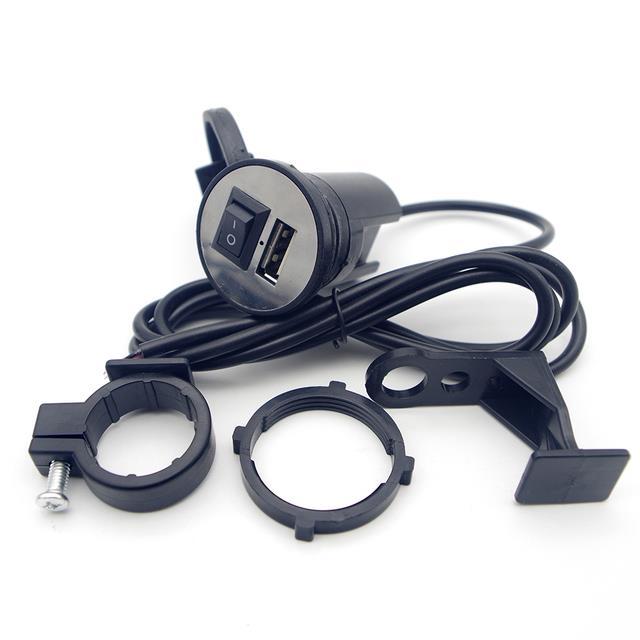 motorcycle-usb-mobile-phone-charger-2-1a-12v-modified-accessories-waterproof-for-honda-dio-af18-af27-af34-af35-af62-ktm-525exc