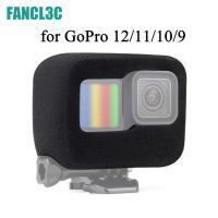 GoPro HERO 12 Black Windshield Wind Noise Reduction Sponge Foam Case For Go pro 12 11 10 9 Action Camera Accessorie