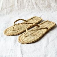 2023 Pure manual weaving straw sandals flip-flops men xia personality antique linen shoes sandals lady restoring ancient ways the reds performance