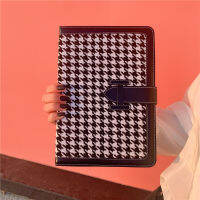 เคสหนังลายสก๊อตสำหรับ Ipad Mini 1 2 3 4 5 7.9นิ้ว Air 1 2 9.7นิ้ว Casing Tablet หัวเข็มขัดพอดีกับ Air3 10.5นิ้ว Air4 10.9 Pro 11 tcubjb