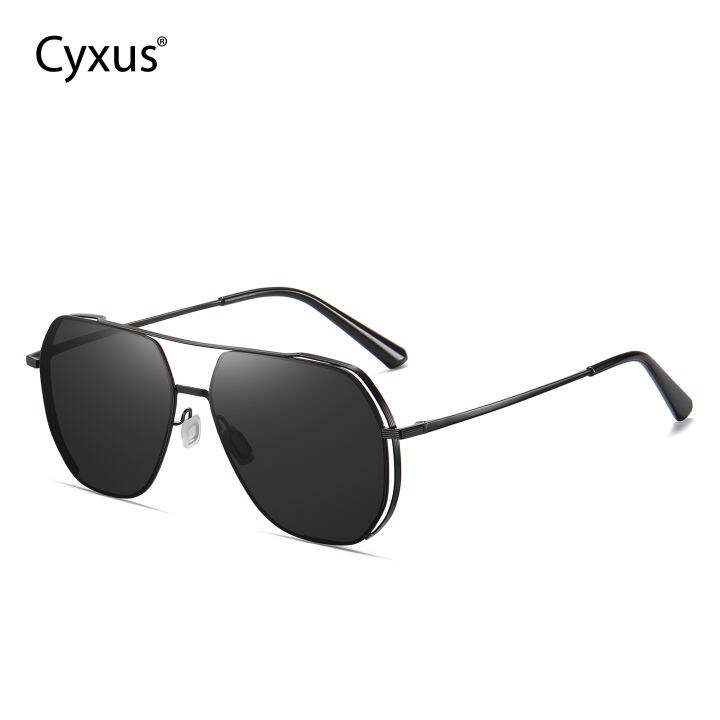 [new]cyxus Aviator Sunglasses For Men Polarized Sun Glasses Women Tac