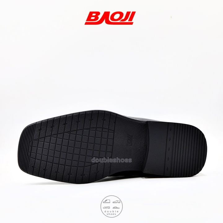 baoji-รองเท้าหนังนักศึกษา-รองเท้าหนังทำงาน-หัวตัด-สีดำ-รุ่น-bj8015-ไซส์-40-45